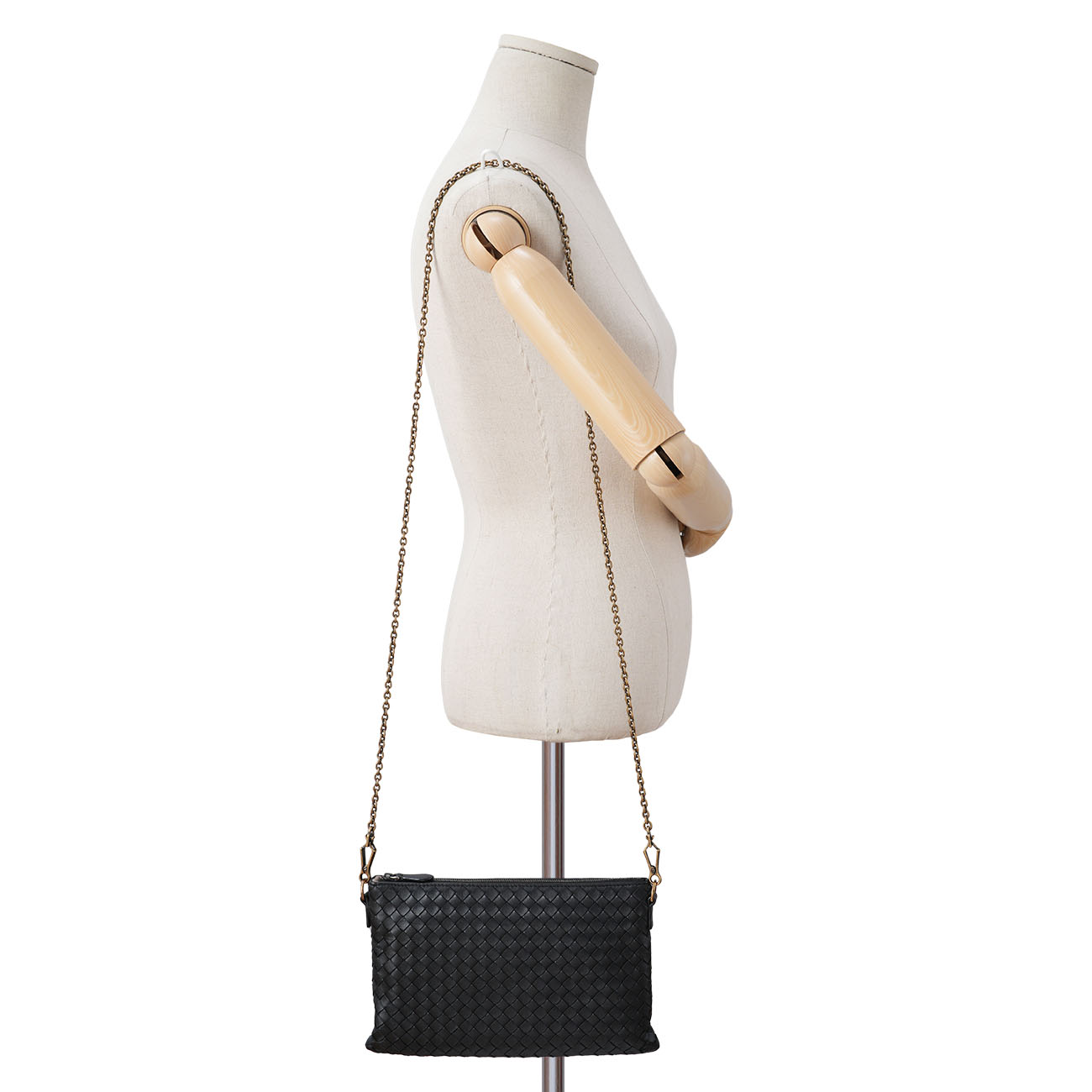 BOTTEGA VENETA(USED)보테가베네타 인트레치아토 체인 스트랩 파우치